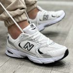 کتونی نیوبالانس سفید مشکی ست مردانه زنانه مدل 560