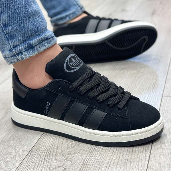 کفش و کتانی مردانه مدل ADIDAS_CAMPUS آدیداس کامپوس رنگ مشکی زیره سفید کد 57896