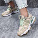 کتونی زنانه اسپرت مدل نیوبالانس 9060 new balance رنگ کرم سفید کد 88700