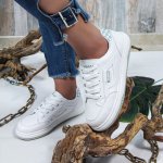 ونس زنانه مدل اسپرت النا رنگ سبز سفید کد 66730