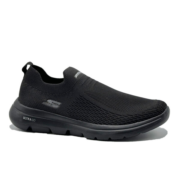 کتونی مردانه بزرگپا مدل اسکیچرز skechers رنگ تمام مشکی کد 65415