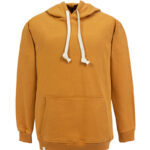 هودی اسپرت مردانه ساده رنگ شتری کد 26266