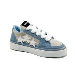 کتونی اسپرت مردانه مدل امیری 3 ستاره رنگ آبی طوسی کد 44110