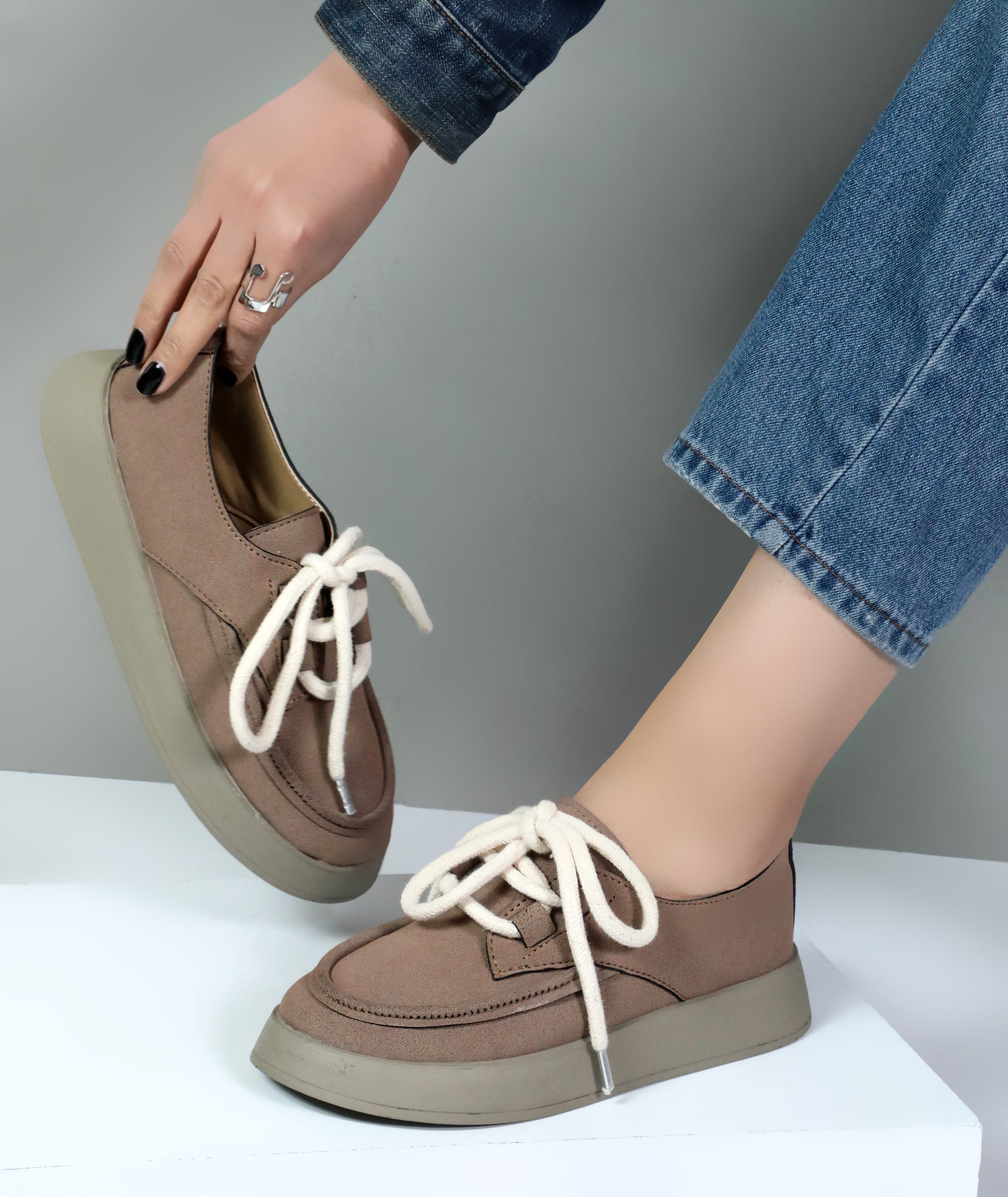 کالج زنانه جنس اشبالت جیر رنگ نسکافه ای کد 88633