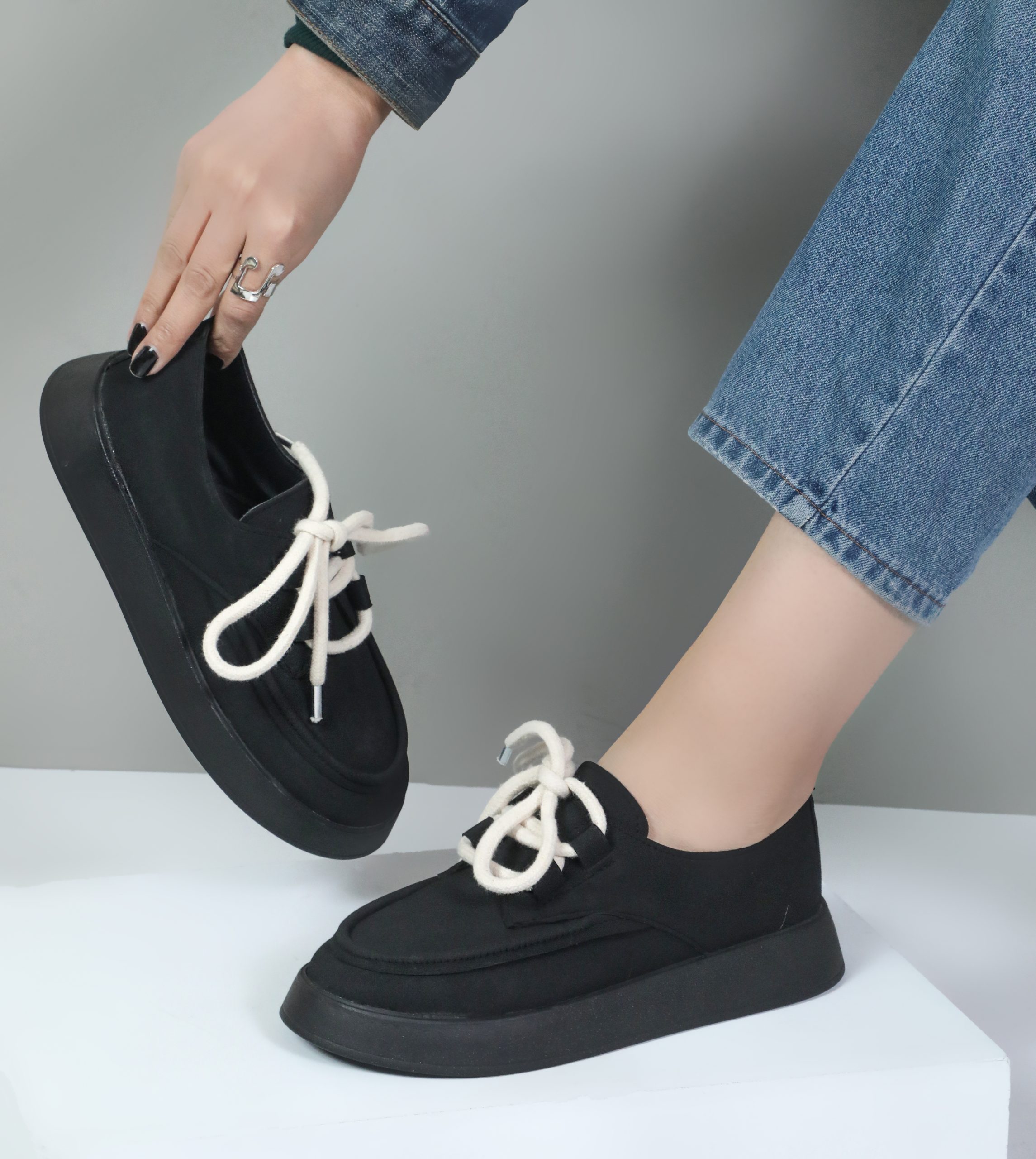 کالج زنانه جنس اشبالت جیر رنگ مشکی کد 88631