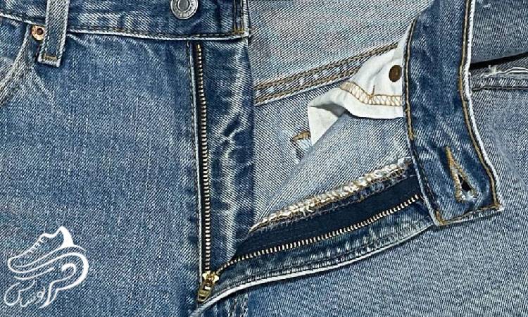 تفاوت در دکمهها، زیپ، و برچسبها در تشخیص شلوار جین اصل