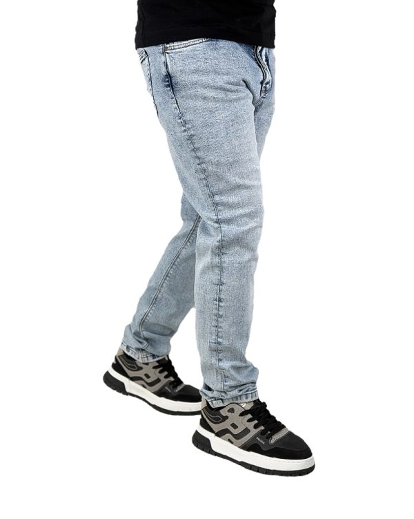 شلوار جین مردانه اسلیم فیت رنگ یخی ronak mackage کد 00060