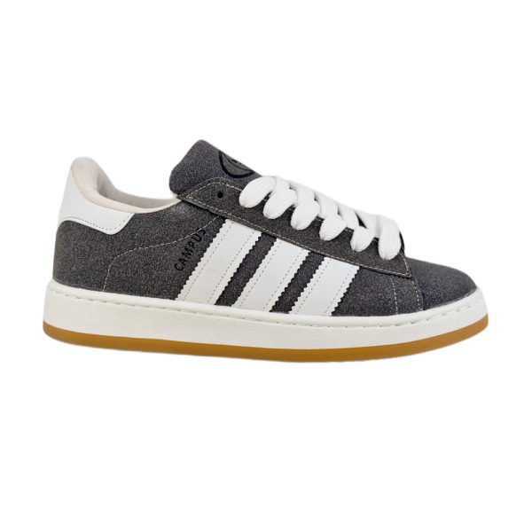کفش و کتانی مردانه مدل ADIDAS_CAMPUS آدیداس کامپوس رنگ طوسی تیره سفید کد 57830