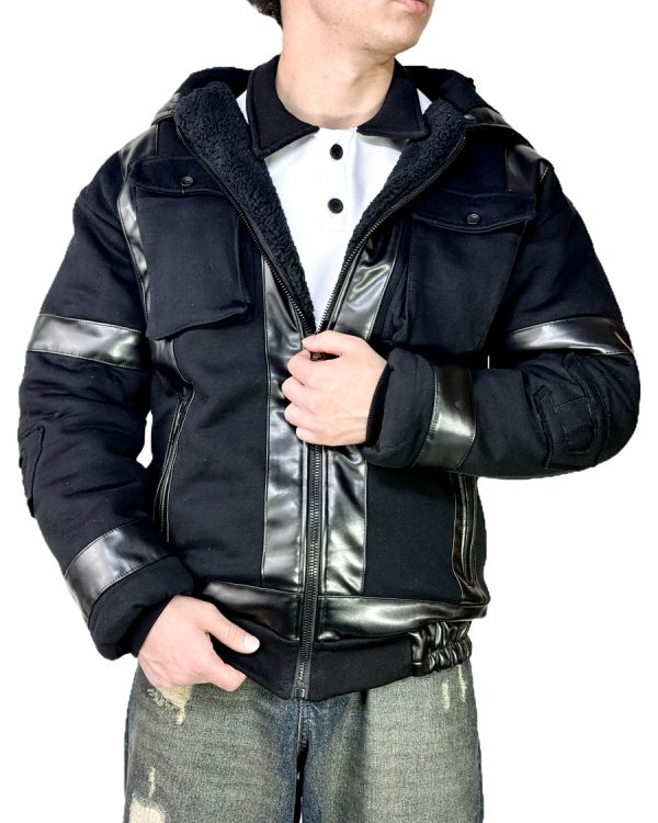 کاپشن مردانه مدل دیزل گرم بالا رنگ مشکی کد 989455