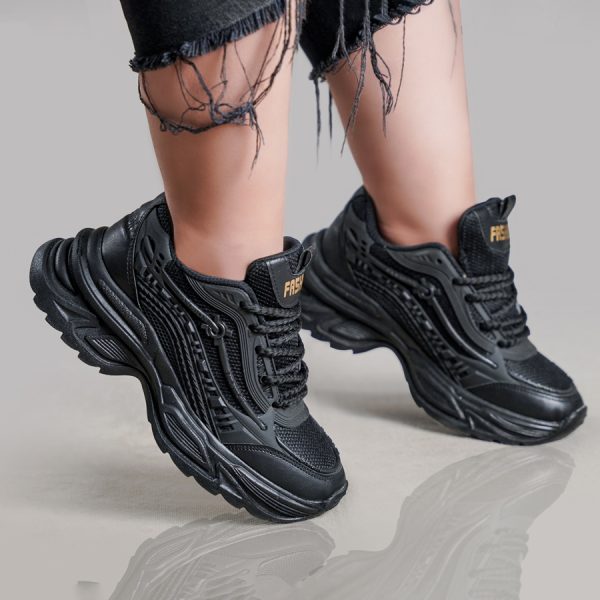 کتونی اسپرت زنانه مدل فشیون راحتی رنگ مشکی کد 053746