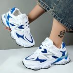 کتونی زنانه اسپرت مدل نیوبالانس 9060 new balance رنگ سفید آبی کد 088904