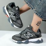 کتونی زنانه اسپرت مدل نیوبالانس 9060 new balance رنگ طوسی تیره کد 088903