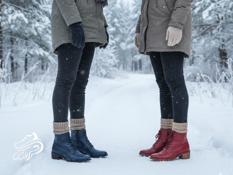 راز ماندگاری کفش‌های چرمی رنگی در زمستان‌های سخت