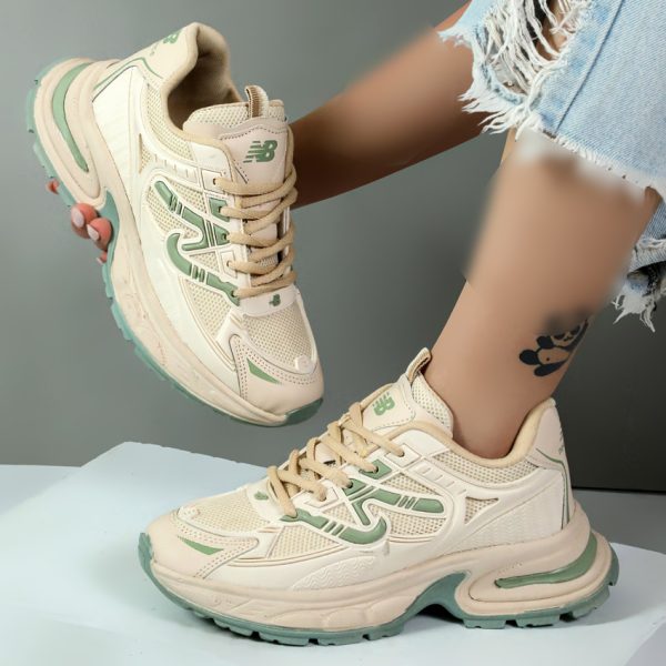 کتونی اسپرت زنانه مدل نیوبالانس 997 رنگ کرم پاستیلی کد 12287
