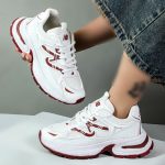 کتونی اسپرت زنانه مدل نیوبالانس 997 رنگ سفید زرشکی کد 12281