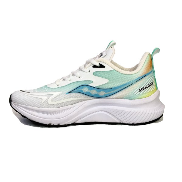 کتونی اسپرت مردانه مدل ساکونی Saucony رنگ سفید سبز کد 51209