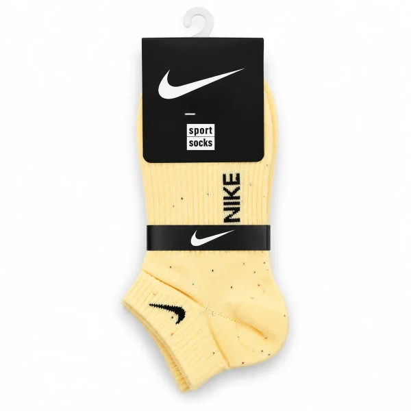 جوراب ساق کوتاه (مچی) اسپرت طرح نایک رنگ کرم شیری کد 309